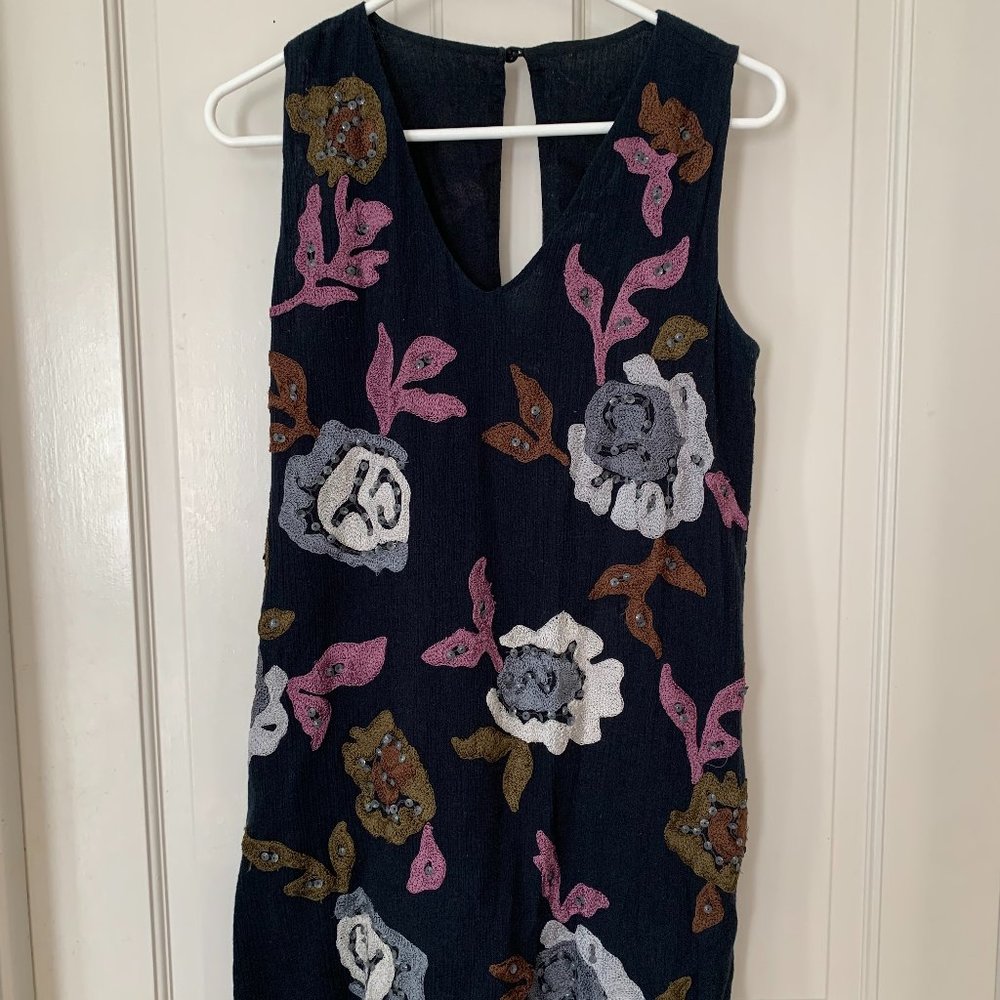 Free People Embroidered Mini Dress